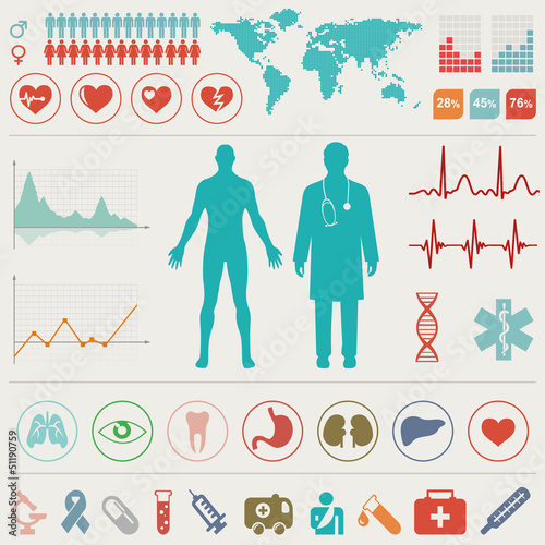 Vector: Medical Infographic set. Vector illustration. Medical Infographic set. Vector illustration.