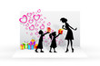 Kids giving gift to Mother