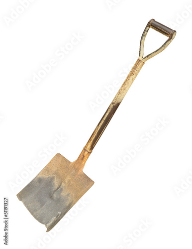 Photo: Shovel isolated on white background Shovel isolated on white background