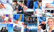 Business people team collage.