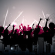 Cheering Crowd
