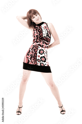 Photo: Full length of sensual woman in short dress Full length of sensual woman in short dress
