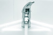 Flowing water from faucet