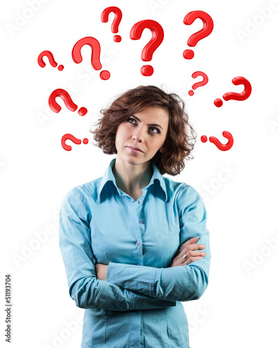 Photo: Questions round a head Questions round a head