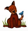 Illustration: cagnolino marrone cagnolino marrone