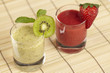 Smoothie - Erdbeeren, Kiwi und Minze