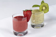 Smoothie - Erdbeeren, Kiwi und Minze