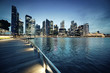 Singapore city in sunset time