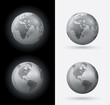 Silver World Sphere