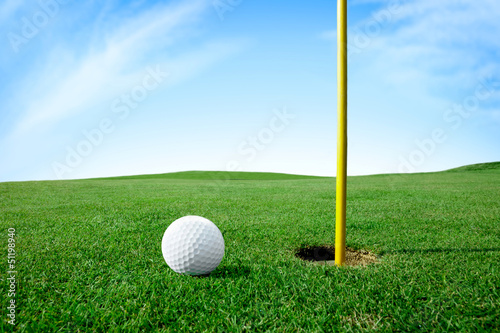 Photo: Golf ball next hole Golf ball next hole