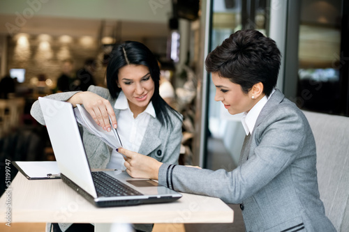 Photo: Businesswomen at a meeting Businesswomen at a meeting
