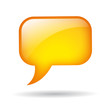 Yellow speech balloon