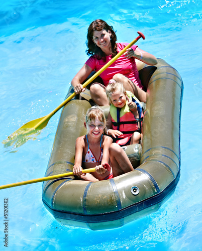 Photo: Family ride rubber boat. Family ride rubber boat.