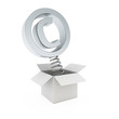 Copyright symbol in the gift box