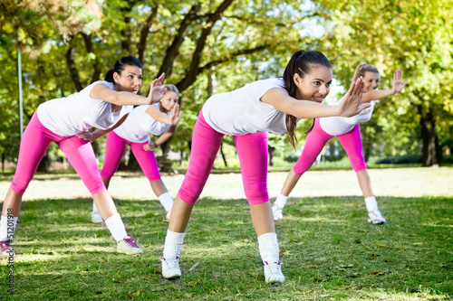 Photo: Women on fitness class Women on fitness class