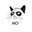 Cartoon cat - social character