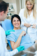 Patient at a dentist office
