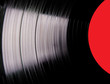 Vinyl disc close-up