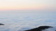 Timelaps of mountains covered in fog