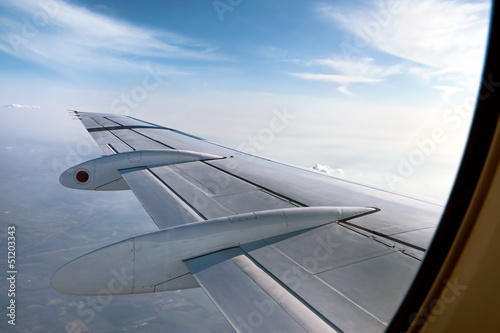 Photo: Airplane wing Airplane wing