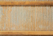 Grunge corrugate Zinc Sheet wall