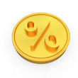 Gold percent coin