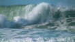 Ocean big wave slow motion