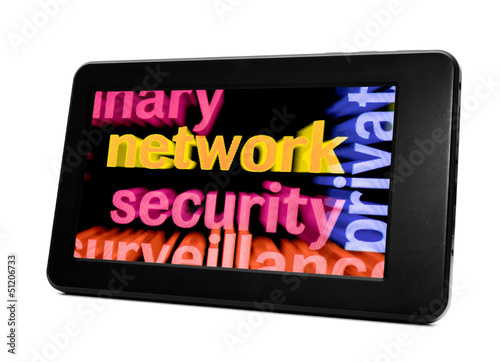 Photo: Network concept on Pc tablet Network concept on Pc tablet