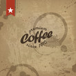 Coffee grunge retro background. Vector, EPS10