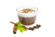 Coffee with milk and cinnamon