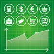 Vector set with finance and business  elements