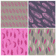 Feather Seamless Background - for design and scrapbook - in vect