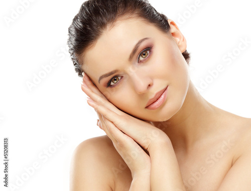 Photo: Beautiful Girl face. Perfect skin Beautiful Girl face. Perfect skin