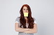 Post-it woman