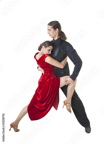 Photo: Young couple dancing tango Young couple dancing tango