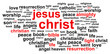 Jesus Christ Word Cloud Concept