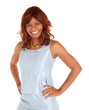 Foto: Beautiful Smiling African American Lady Posing Beautiful Smiling African American Lady Posing