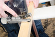 Cutting wood