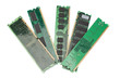 Details of the computer memory ram of the old generation. On a w