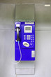 Blue public phone