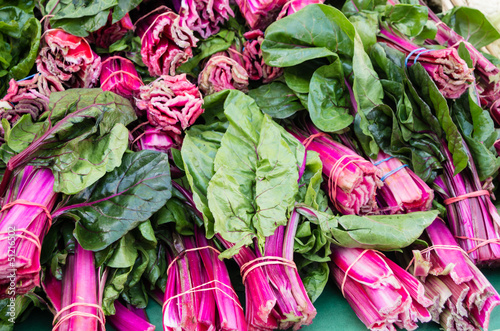 Photo: Red Swiss Chard at the market Red Swiss Chard at the market