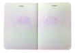 Blank old Australian passport pages