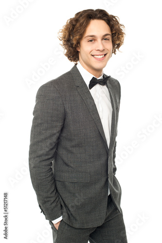 Photo: Handsome young man with a bright smile Handsome young man with a bright smile
