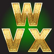 Vector golden figure set