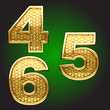 Vector: Vector golden figure set Vector golden figure set