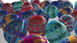 Video: Rolling Painted Eggs (loop,matte) Rolling Painted Eggs (loop,matte)