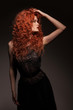 Redhead Woman With Long Hair
