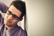 Photo: Young man lost in thought Young man lost in thought