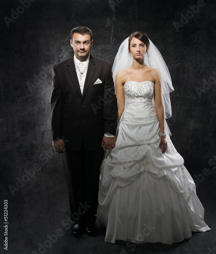 Photo: Married couple problem, indifference, depression and discord Married couple problem, indifference, depression and discord