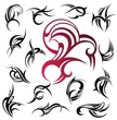 Vektor: Tribal set Tribal set